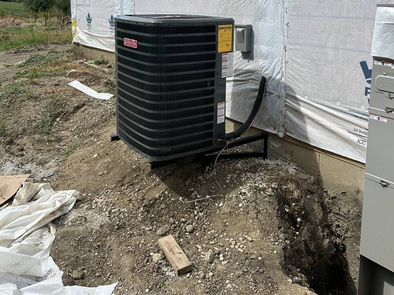 Second AC condenser set and lined up